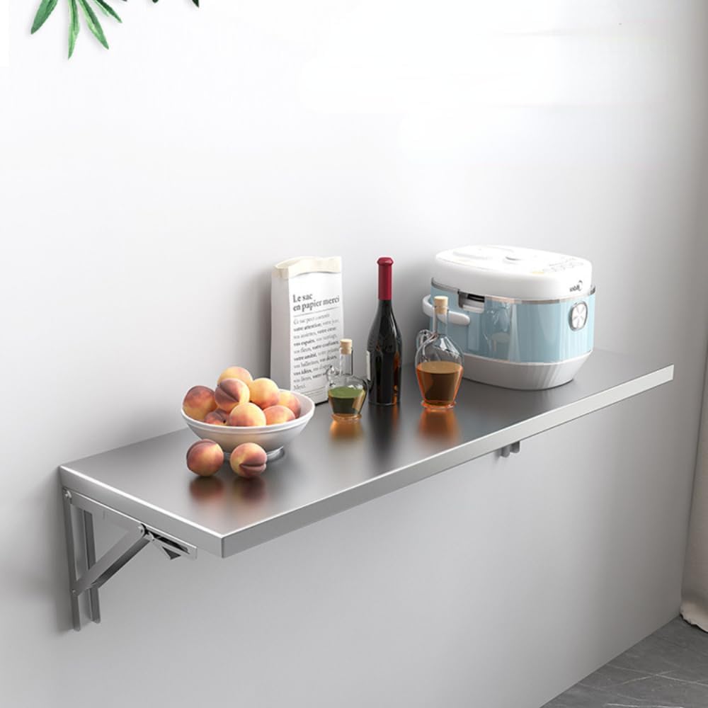 Space Saving Stainless Steel Wall Fold Down Shelf