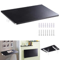 Space Saving White Wood Wall Fold Down Floating Desk