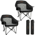 Blue Oversized Padded Heavy Duty Camping Chair