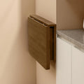 Space Saving Natural Wood Wall Fold Down Desk Table