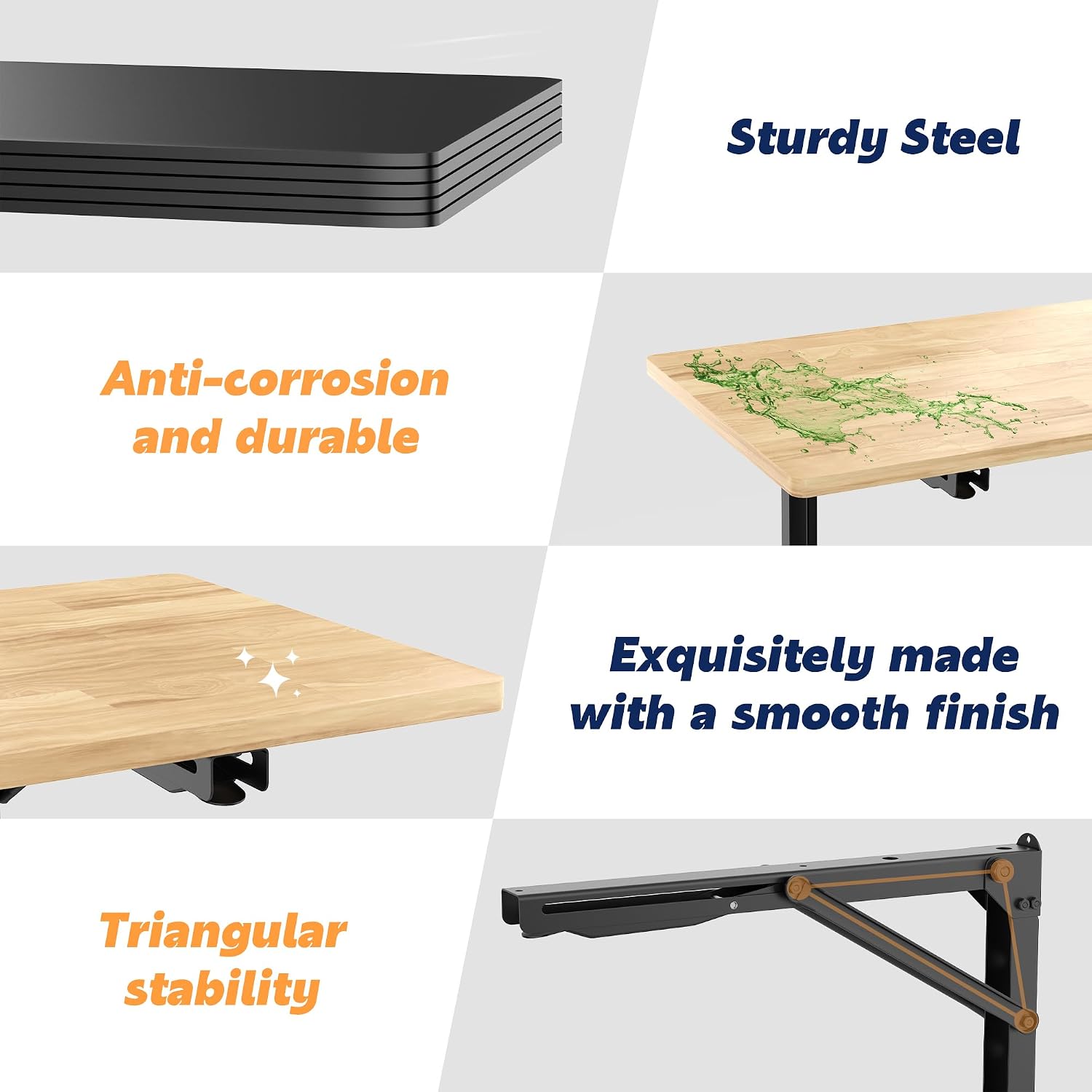 Heavy Duty Space Saving Wall Fold Down Workbench
