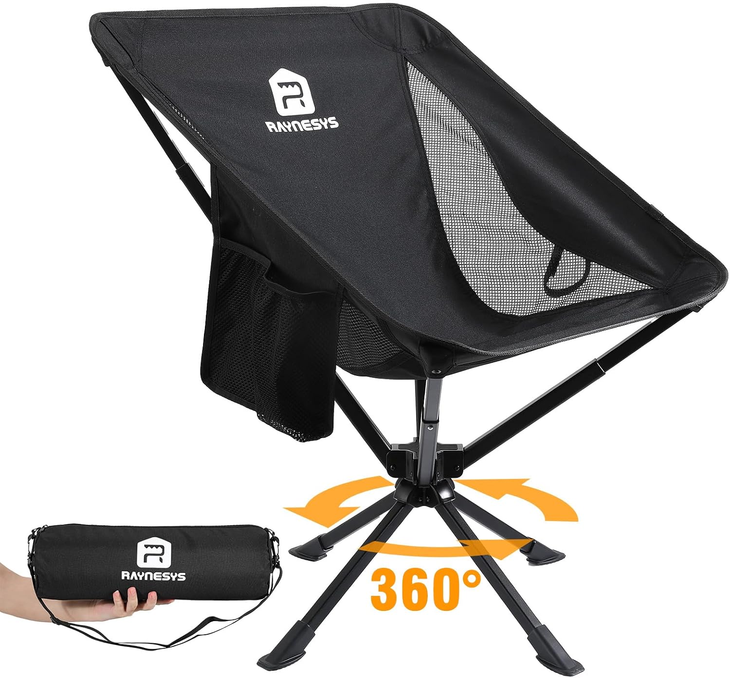 360 Rotation Lightweight Quick Setup Camping Chair