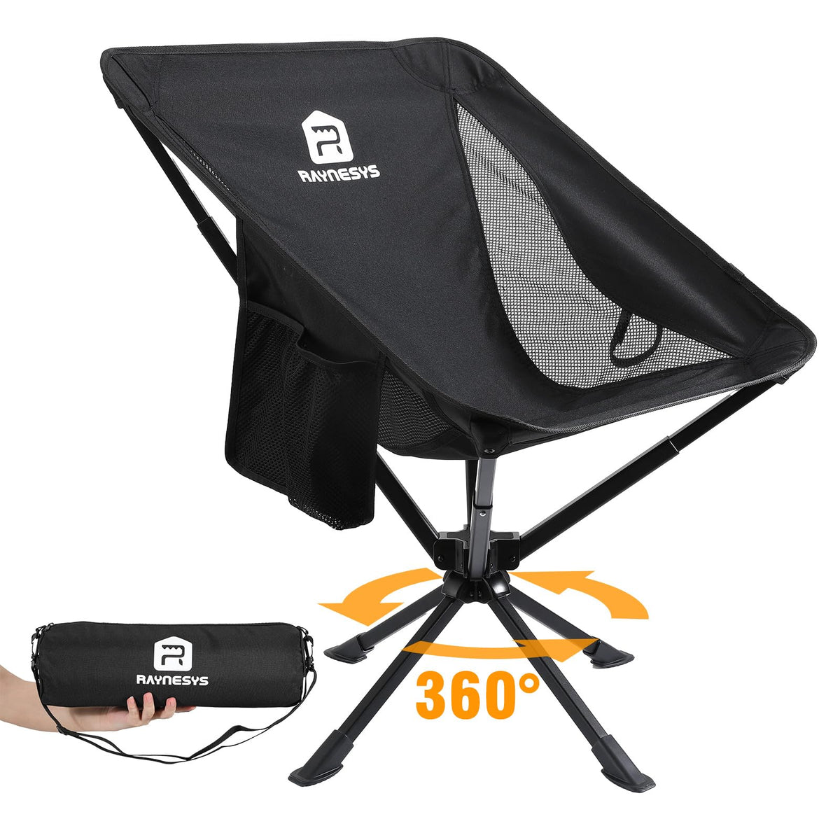 360 Rotation Lightweight Quick Setup Camping Chair