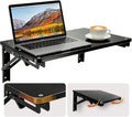 Space Saving Black Wall Mount Fold Down Desk Shelf