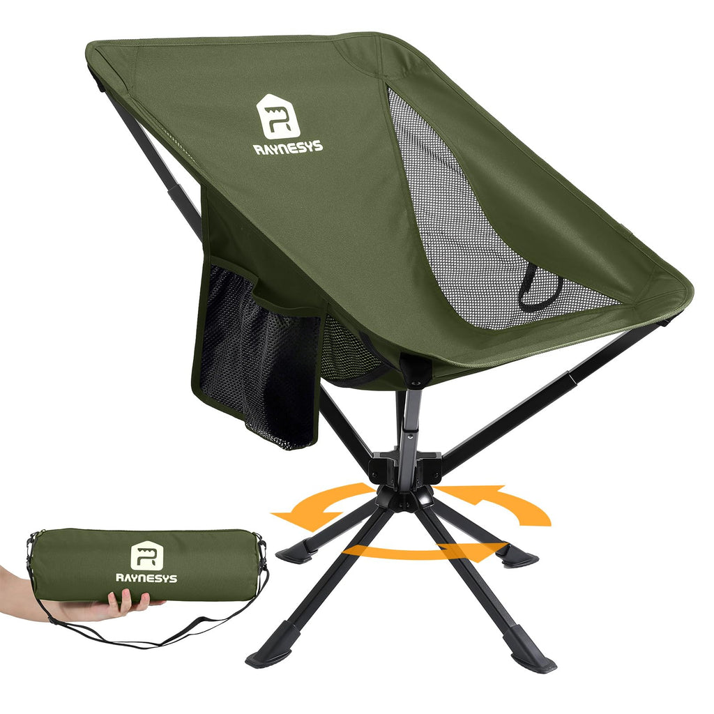 360 Rotation Lightweight Quick Setup Camping Chair