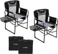 Oversized Side Table Foldable Director Camping Chair