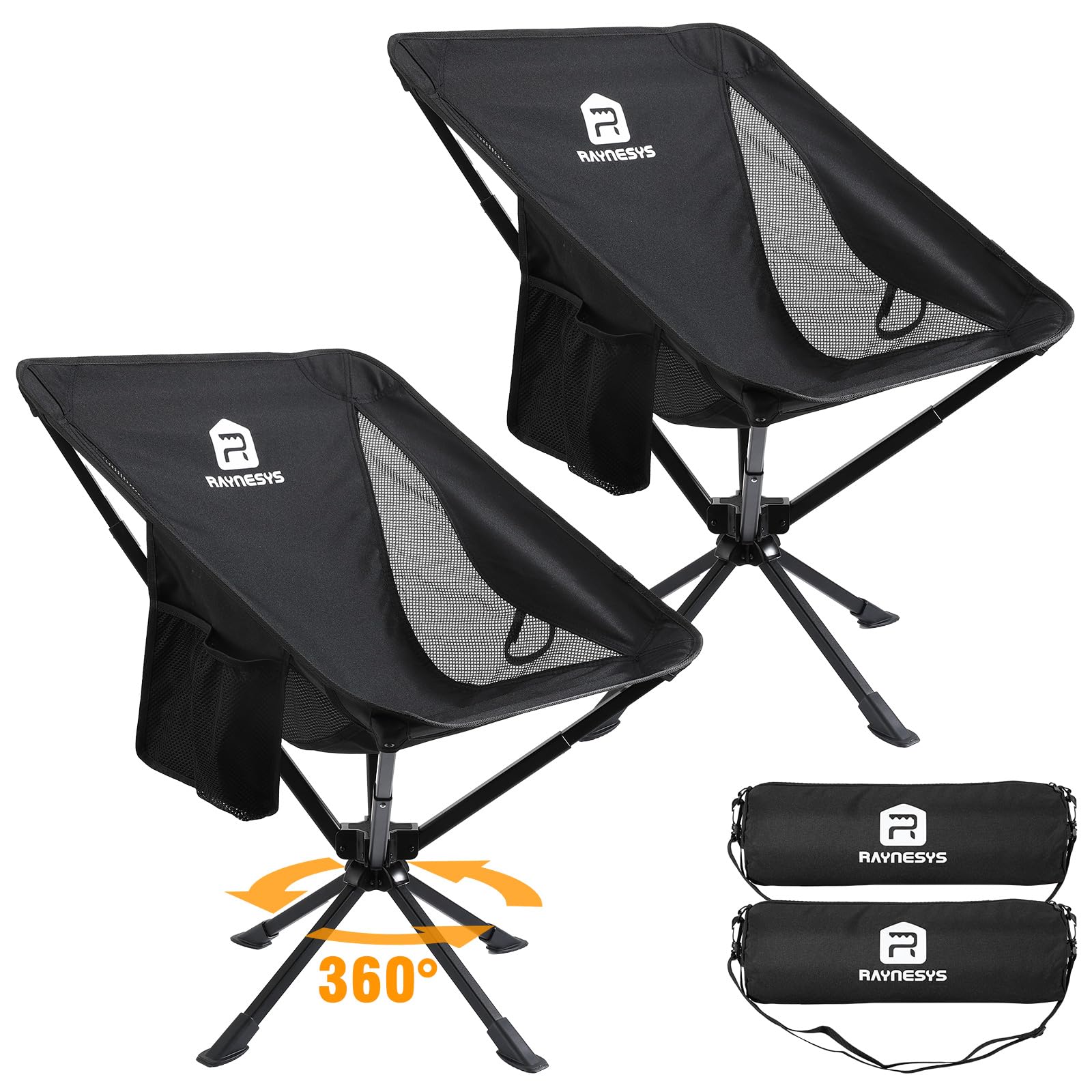 360 Rotation Lightweight Quick Setup Camping Chair
