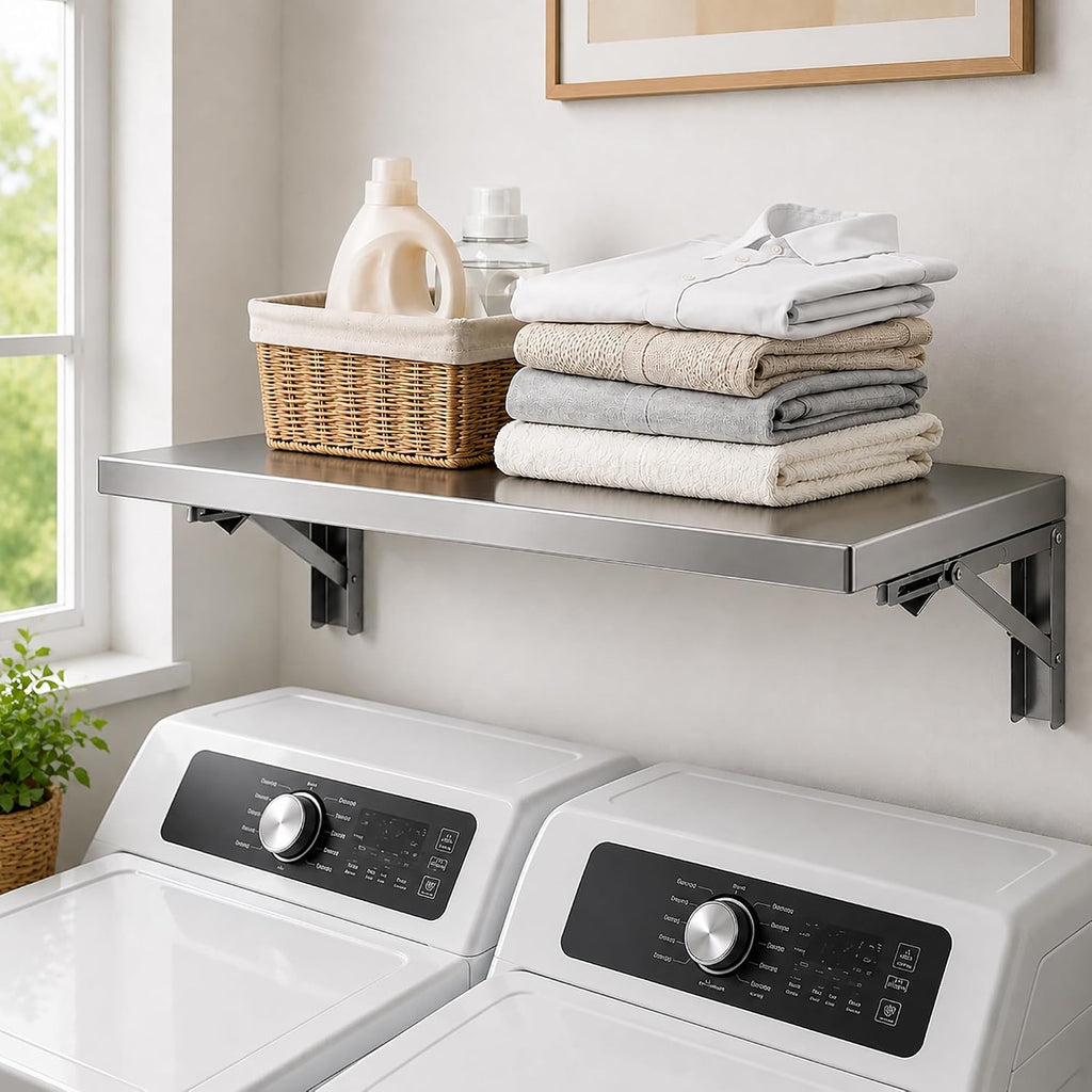 304 Stainless Steel Wall Mounted Floating Folding Table