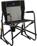 Beverage Holder Foldable Outdoor Rocking Chair
