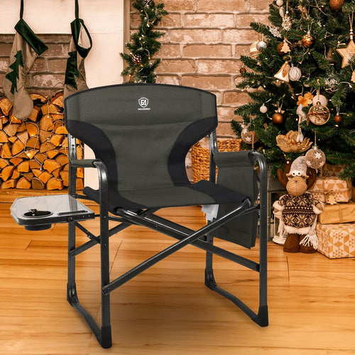 Aluminum Side Table Foldable Director Camping Chair