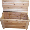 Natural Cedar Wood Handmade USA Storage Bench