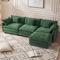 Chenille L-Shaped Cloud Modular Sectional Sofa