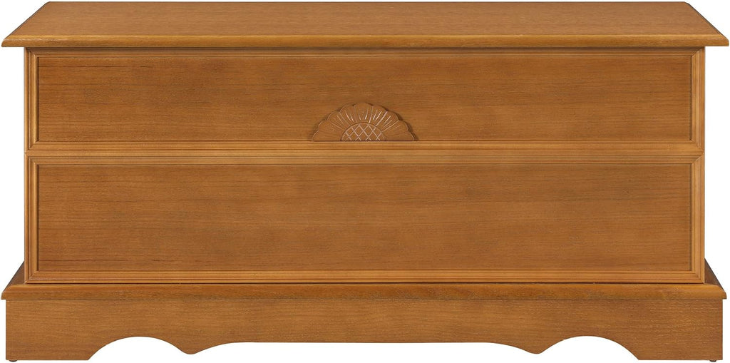Honey Traditional Cedar Wood Bedroom Storage Chest