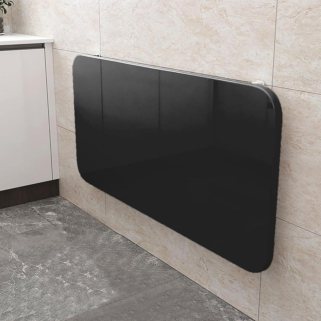 Space Saving Black Wall Mounted Fold Down Table