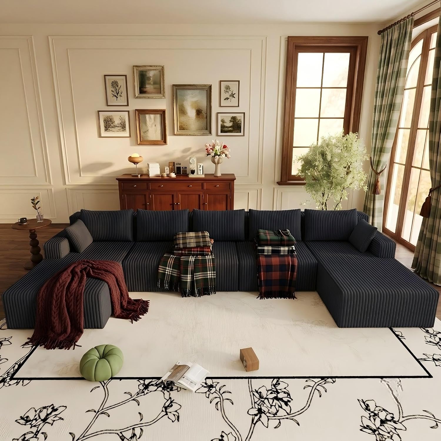 Oversized U Shaped Cloud Modular Sectional Sofa