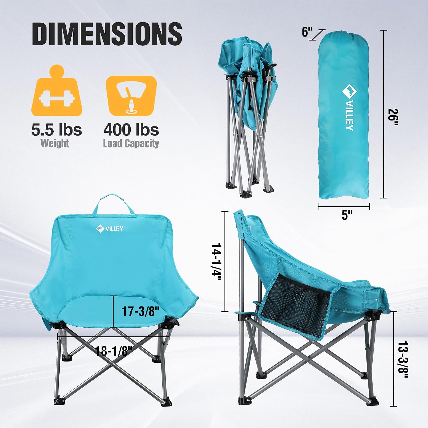 Lightweight Foldable Portable Outdoor Camping Chair