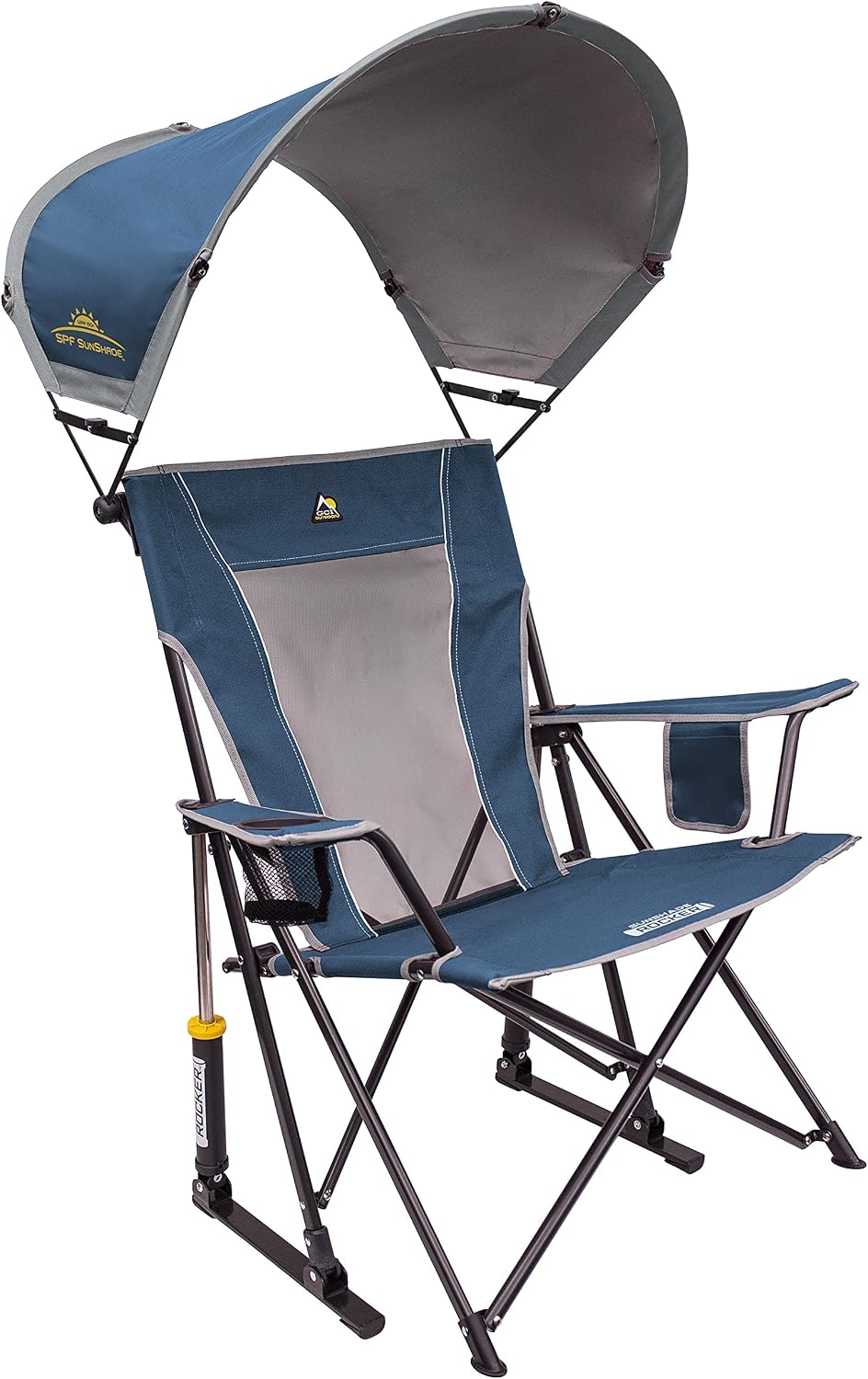 Canopy Sunshade Foldable Outdoor Rocking Chair