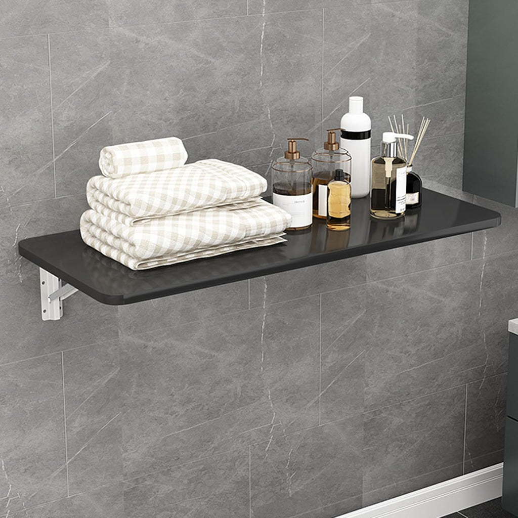Space Saving Black Wall Mounted Fold Down Table