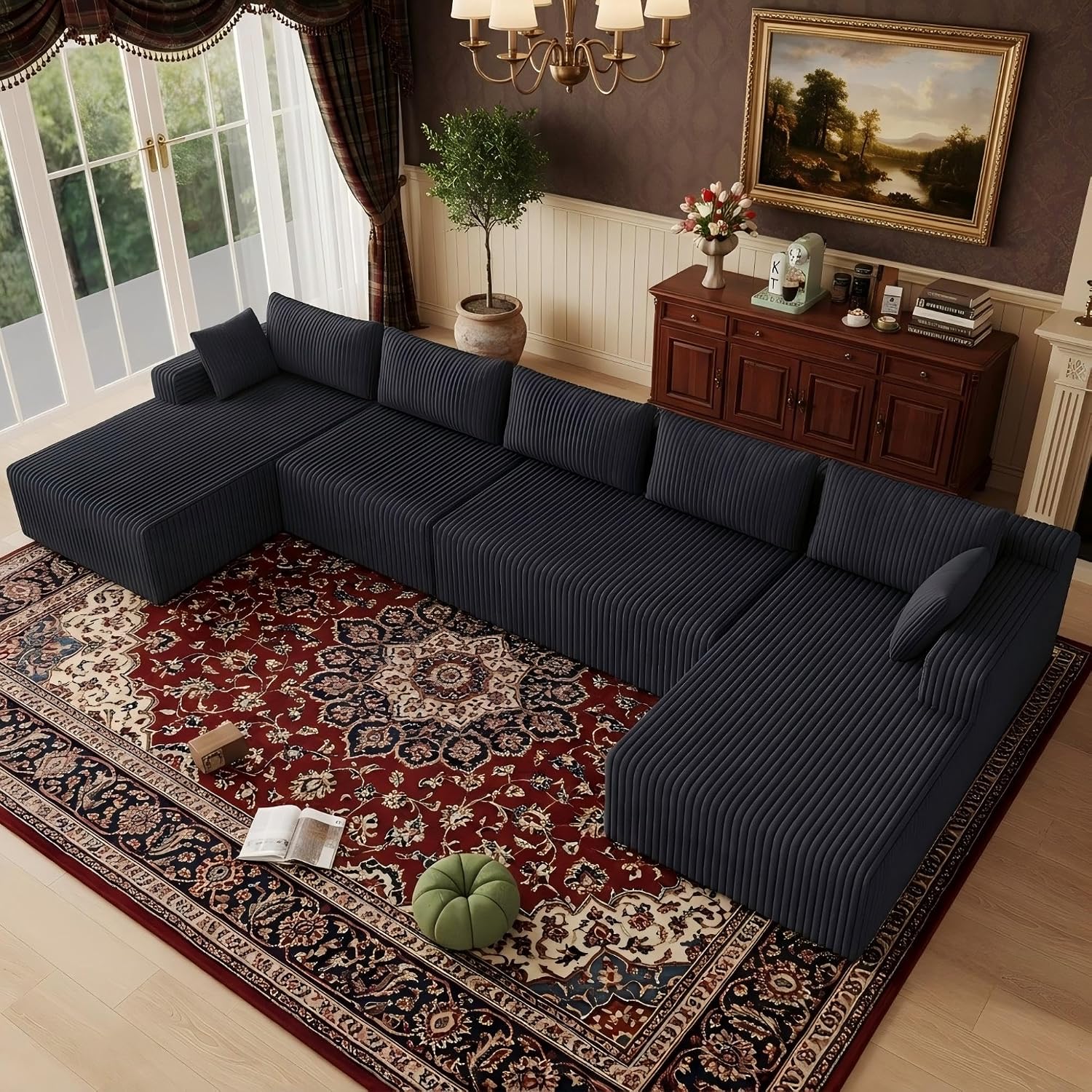 Oversized U Shaped Cloud Modular Sectional Sofa