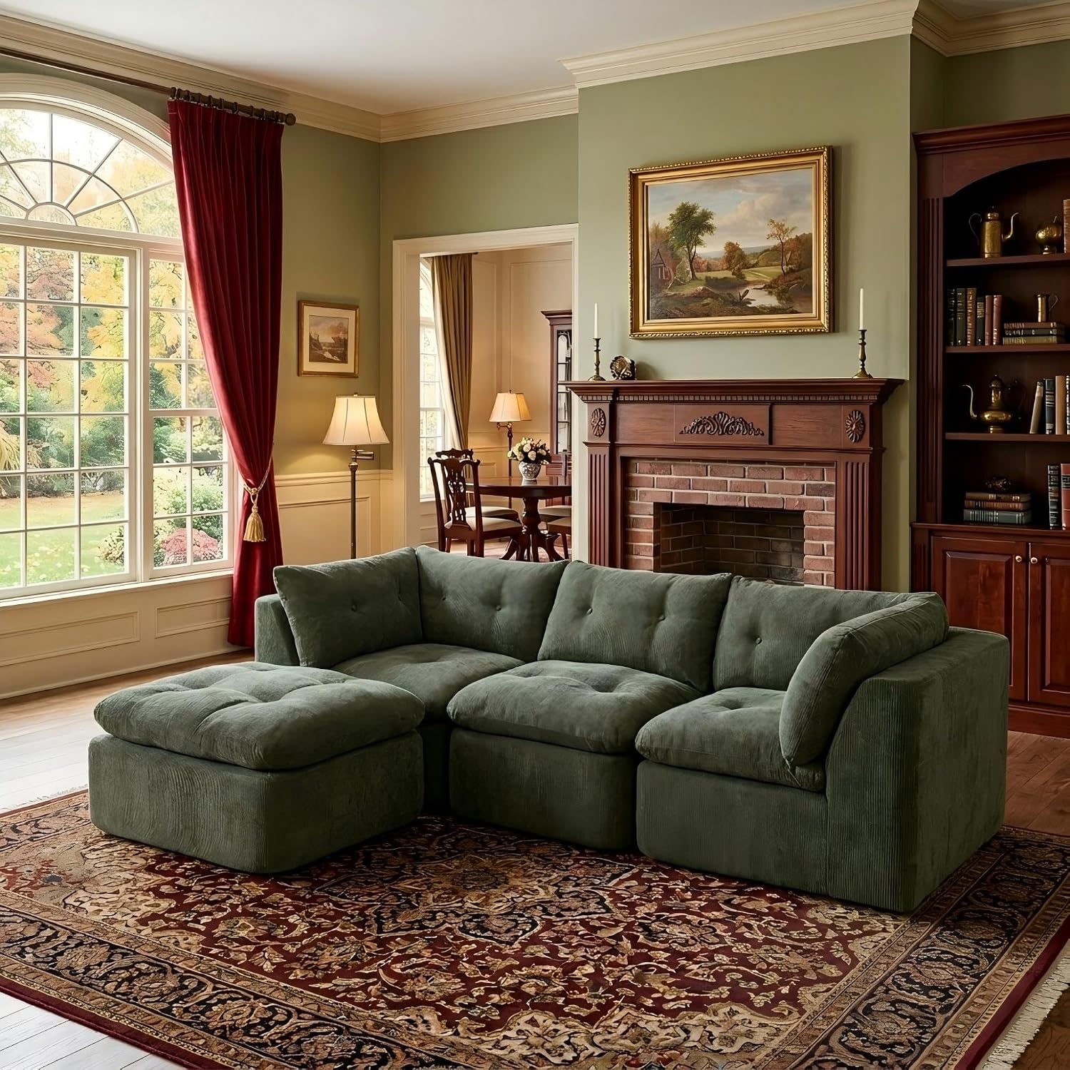 Tufted Cloud L Shaped Modular Sectional Sofa