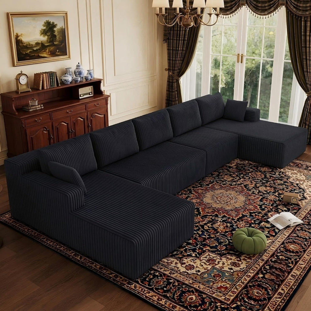 Oversized U Shaped Cloud Modular Sectional Sofa