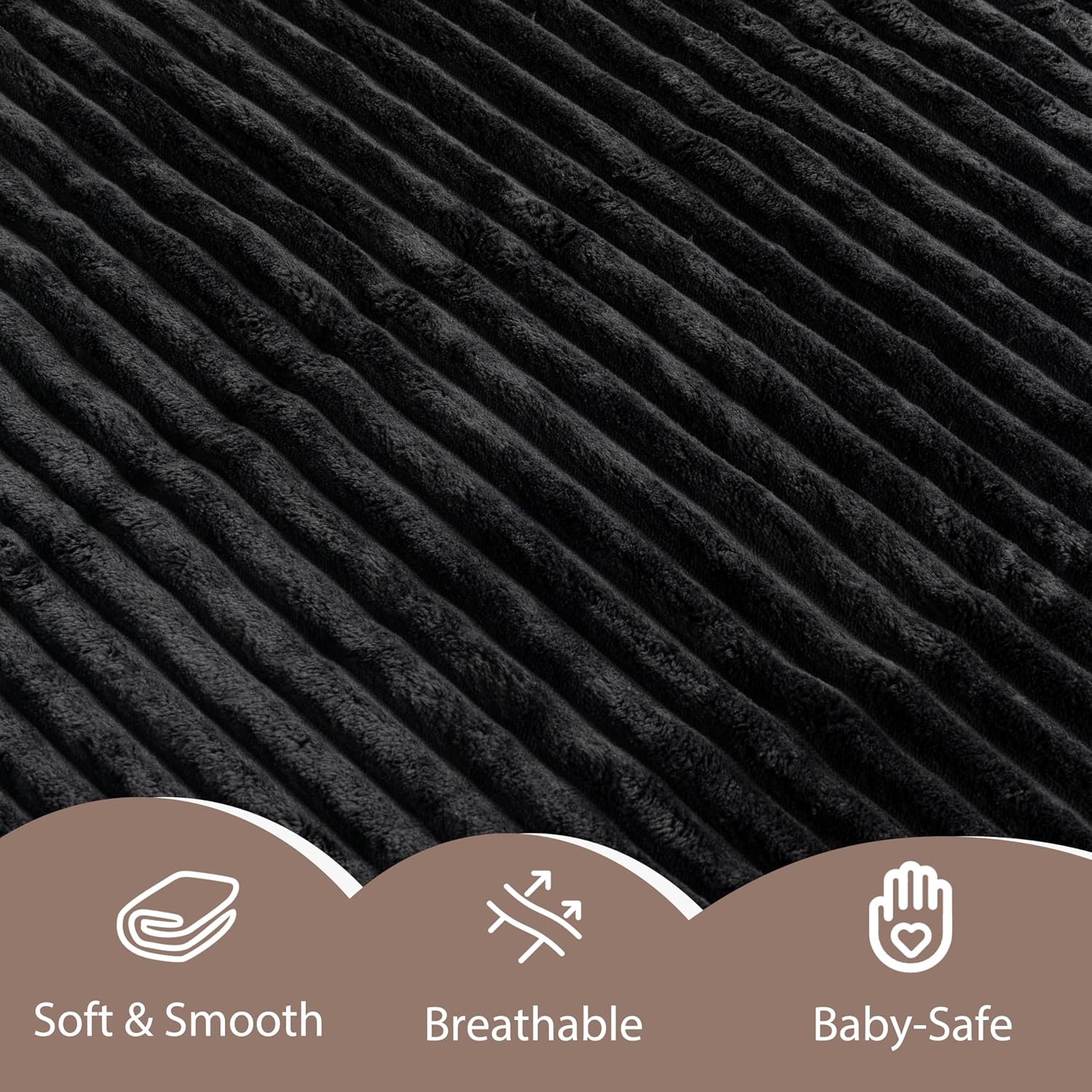 Black Corduroy L-Shaped Deep Seat Cloud Sofa